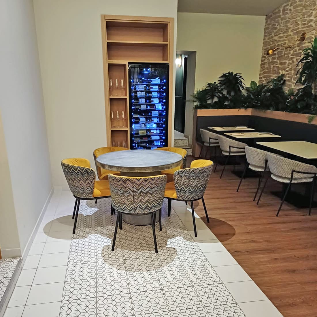 Mesa hormigón para jardín en A Coruña
